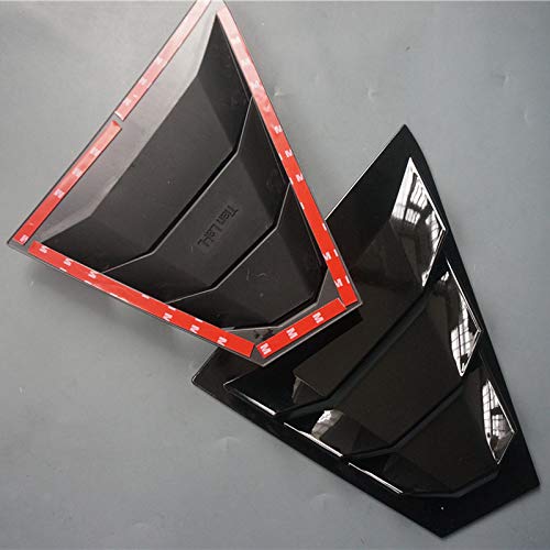 2X Sport Gloss Black Quarter Window Scoops Louvers For Nissan Altima 2019 2020 2021 2022 (Black) #TOP2