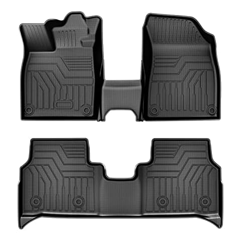 Mixsuper Custom Fit for Floor Mats 2021 2022 Volkswagen ID.4 VW ID4 All Weather Durable Floor Liners 1st & 2nd Row Mat Liner Set Cover