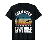 Funny Cornhole Champion Corn Star My Goal Vintage Sunset T-Shirt