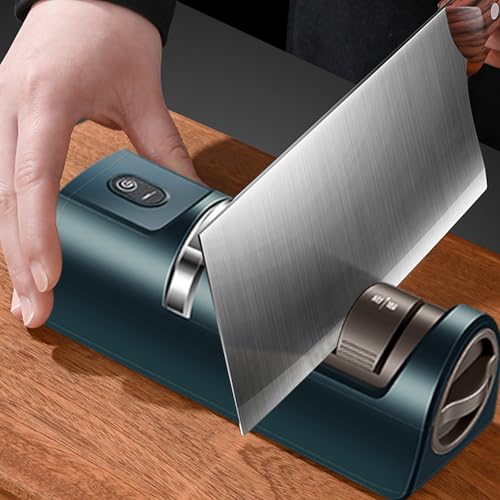Miniatura 2 de Afilador Eléctrico De Cuchillas Afilador De Cuchillos Eléctrico Recargable,Herramienta Automática Para Tijeras Afilado Rápido Hogar,Uso Doméstico Cocina Camping Exterior Panadería