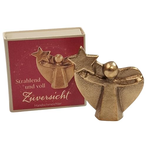 Petit ange doré en bronze déco de Noël durable incassable
