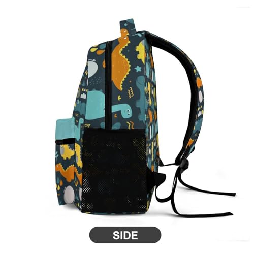 Student Bag Custom with Text Name Packs Cute Dinosaur Rainbow Pattern Kids' Backpack Large Capacity Shoulder Bookbag Casual Bag for Teens3