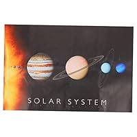FUNNETOYU Canvas Boys and Girls Learning Poster Solar System for Classroom Preschool Education Space Exploration Earth Jupiter