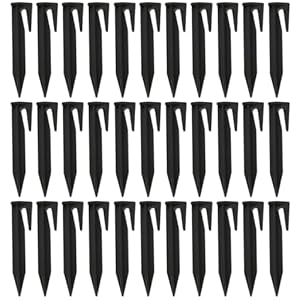 150 Pcs Piquets de Fixation pour Câbles Périphériques, Piquets de Terre pour Robot Tondeuse Accessoires pour Tondeuses à Gazon, Piquet de Terre pour Câble de Délimitation