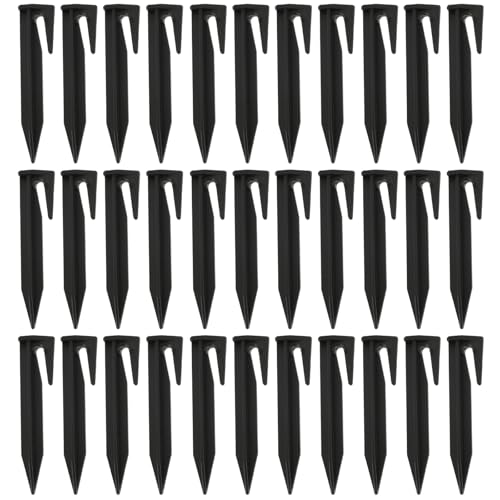 150 Pcs Piquets de Fixation pour Câbles Périphériques, Piquets de Terre pour Robot Tondeuse Accessoires pour Tondeuses à Gazon, Piquet de Terre pour Câble de...