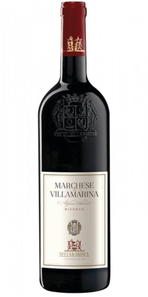 Sella & Mosca Marchese di Villamarina - Vino Rosso Pregiato – 100% Uve Cabernet Sauvignon - 750 ml