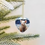 2025 Christmas Tree Decoration Hanging Heart Ornament Pigs Eating ice Cream Ceramic Ornaments Christmas Tree Decorations Round Pendants for Xmas Tree Winter New Year Party Supplies