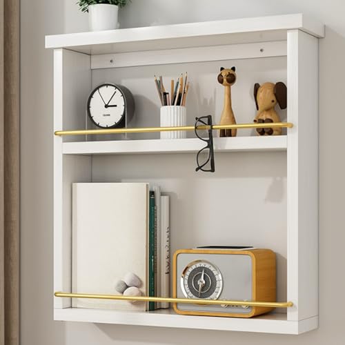 AYCDL Wall-Mounted Bathroom nizer Shelf No Drilling Required Shower & Toilet Storage Cosmetic Holder Kitchen Cabinet Shelves Space-Saving Solution for Toile,B