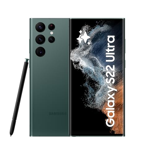 Samsung Galaxy S22 Ultra, Android Smartphone, 6,8 Zoll Dynamic AMOLED Display, 5.000 mAh Akku, 128 GB/8 GB RAM, Handy in Green, inkl. 36 Monate Herstellergarantie [Exklusiv bei Amazon]