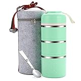 Bento Box,Wheat Straw Portable Leakproof Lunch Box with Lunch Bag, Eco-friendly Food Storage Container for kids, Microwave/Dishwasher/freezer safe.(White)