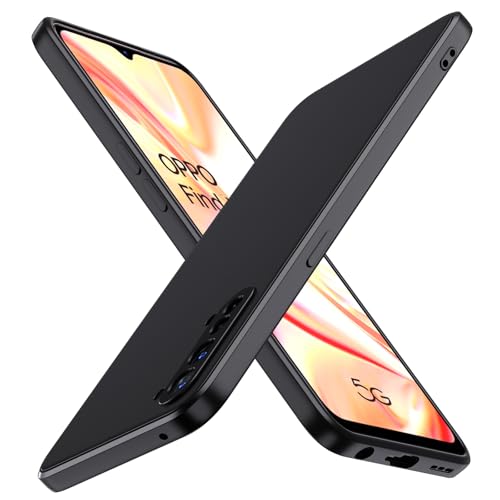 iVoler Cover in Silicone per Oppo Find X2 Lite 5G con Protezione Della Fotocamera, Ultra Sottile Custodia in TPU Morbida Anti-Graffio Antiurto Protettiva Case, Nero