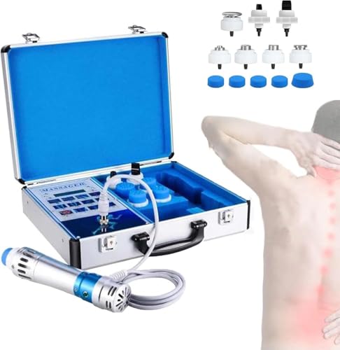 Stoßwellen-ED-Behandlungsgerät, Elektromagnetische Stoßwellenmaschine Mit 7 Massageköpfen,Mehrteilige Massage-Stoßwellen-Physiotherapie,Entspannung Der Muskeln,Linderung Von Schmerzen Und Verletzungen