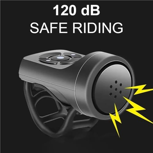 Sonnette de vélo et moto rechargeable pour la sécurité sur route - 2