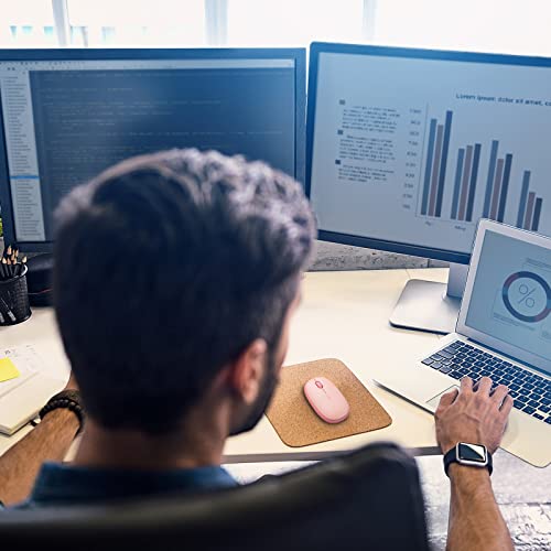 Rapoo Dual-Mode Bluetooth Mouse, Portable Wireless Mouse With Bt3.0/5.0 & 2.4Ghz Receiver,1300 Dpi Silent Mouse, Slim Computer Mouse For Laptop,Tablet, Pc And Mac #TOP7