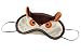 Gent House Funny Owl Soft Velvet Eye Sleep Mask Sleeping Eye Blinder Shade Cover Brown