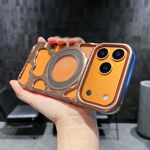 LUVI iPhone 17 Pro MaxΉ op[P[X C p M MagsafeیΉ t@bV ϏՌJo[ K[Y fB[X Y S[h