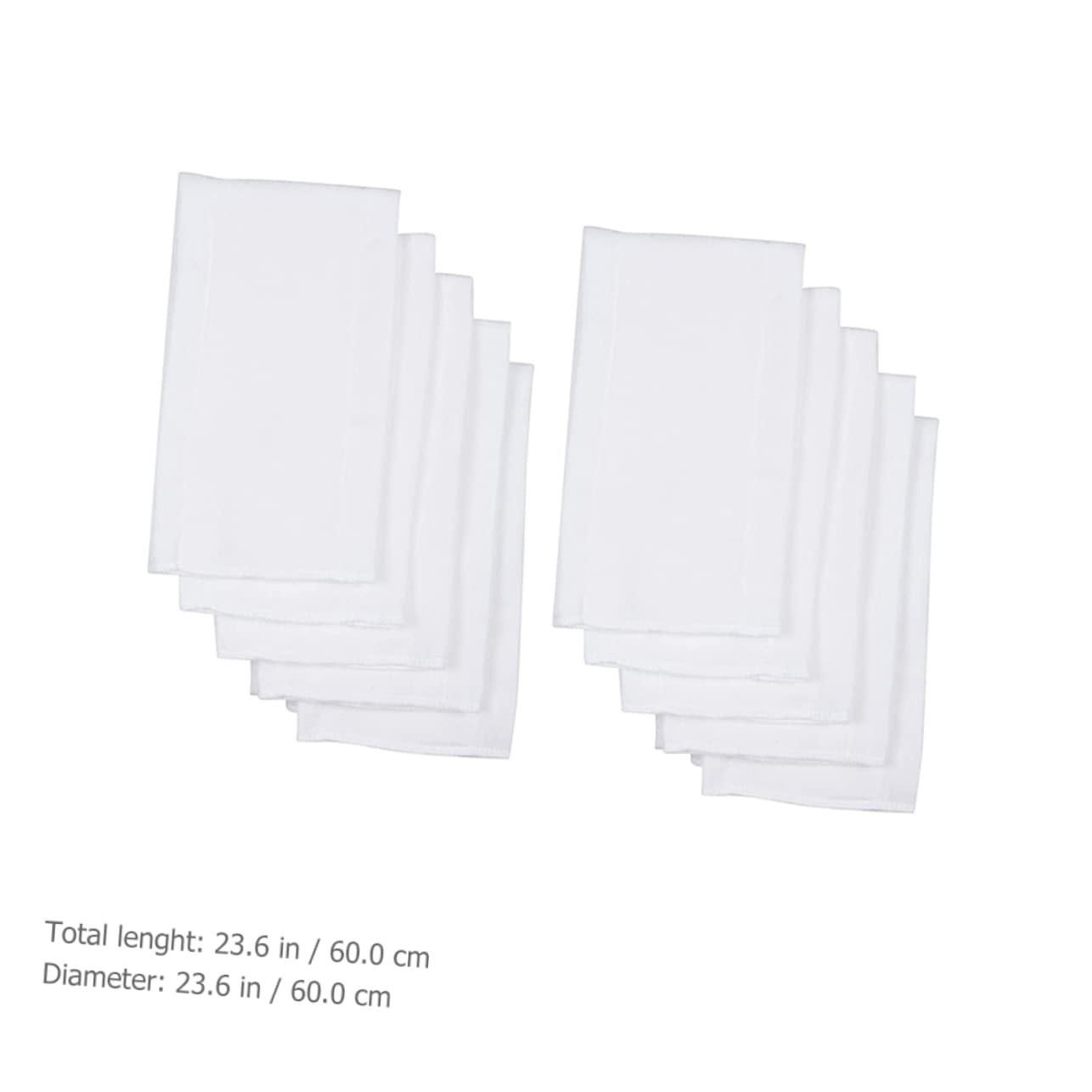 TOYANDONA 10 Inserts de Couches Lavables en Tissu Coton Naturel pour Bébé, Serviettes Absorbantes, Lavables et Réutilisables, pour Sorties et Shopping
