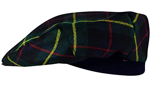 Casquette plate tartan Farquharson Modern mixte avec bande élastique ajustable