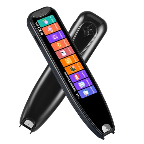 Übersetzungsstift Scanner 134 Sprachen bidirektionaler Translator WiFi Vorlesestift Offline Wörterbuch für Lernen Reisen Business Schwarz