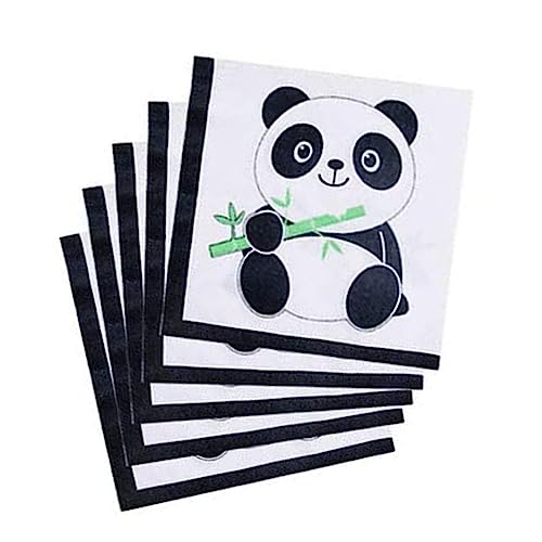 20 servilletas de panda para fiesta de bebé, para baby shower, niños y niñas, suministros de decoración de fiesta de cumpleaños o fiesta de Navidad y suministros de fiesta de Acción de Gracias