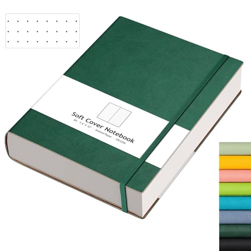 Bullet Journal B5 vert pour organiser votre quotidien avec pochoirs et poche intérieure