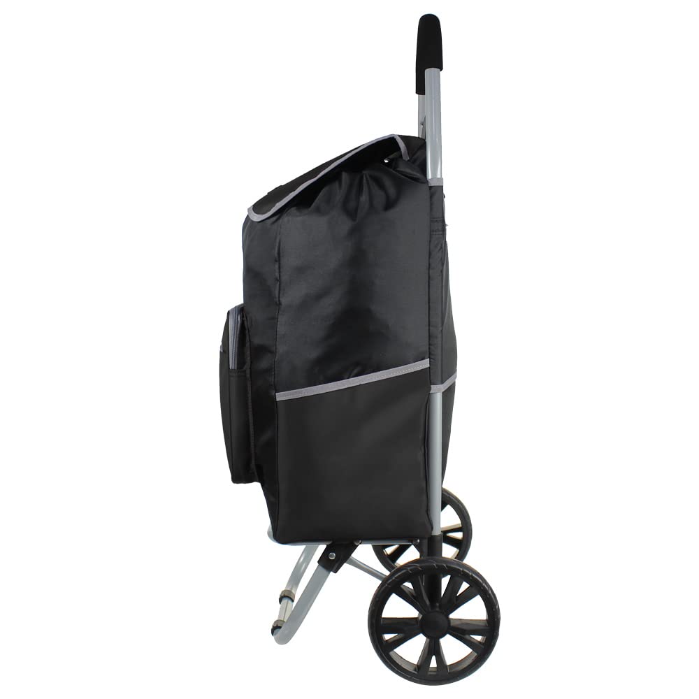 Rocklands Big Wheels Strong Shopping Trolley Shopping Cart Durable