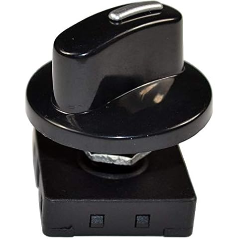 HQRP Rotary Switch 4-Position 3-Speed 120V-250V, 10A Fan Heater Speed Selector Cover