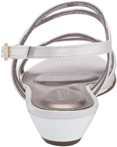 Rockport Women TM Zandra Slingback Wedge Sandal, White, 9 M US | Image 2
