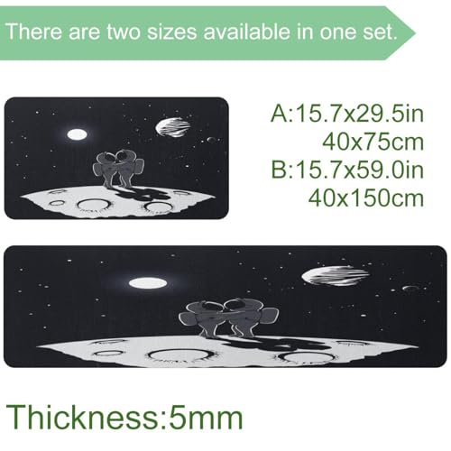 Tapis de cuisine absorbant haute qualité graphisme espace - 4