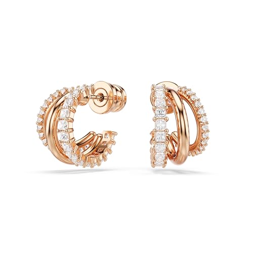 Swarovski Hyperbola boucles d'oreilles de luxe aux cristaux mixtes blancs