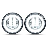 ALMULOO LED Motorcycle Fog Lights Compat...