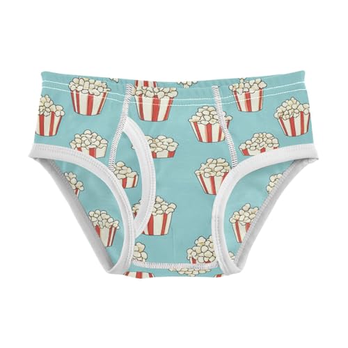 Wusikd Popcorn Boys' Underwear Cotton Boys Briefs Soft Toddler Underwear 2T
