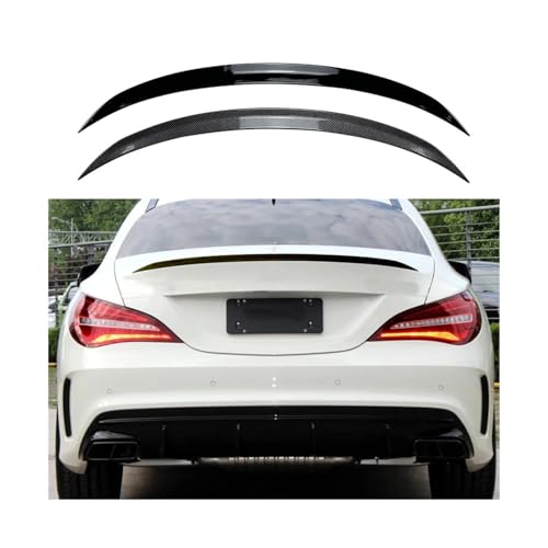 リアウィングスポイラースプリッター CLAクラス C117 CLA200 CLA260 CLA45 A-MG 2013-2019 ABSグロスブラックカーテールウィングに適合(Carbon fibre)