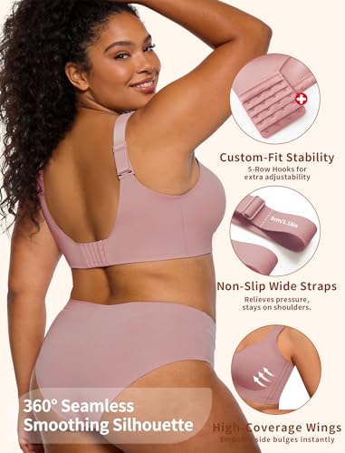 Image of Jelly Push Up Bra for Women Wireless Comfortable Seamless Full Coverage Bra