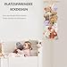 GUIGUZI Kuscheltier Aufbewahrung Organizer, Holz Eck Stofftier Regal, Kinderzimmer Hängend Spielzeug Organizer für Plüschtiere und Teddybären