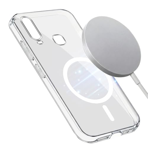 Image of Jkobi Lifetime Anti-Yellow MagSafe Compatible Clear Back Cover Case for Vivo Y12 | Y15 | Y17 (Sleek Hard Crystal | Shockproof and Camera Protection)