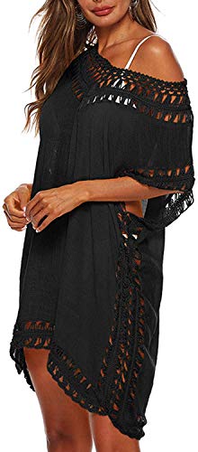 Cysincos Womens Swimsuit Cover Up Hollow Out Swimwear Beach Bathing Suit Bikini Coverups #TOP1