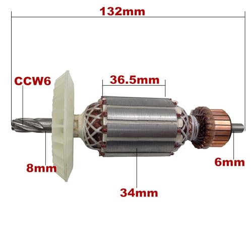 FEARZIE AC220V-240V Armature Rotor Anchor Stator Replacement for Rotary Hammer TE2 TE 2