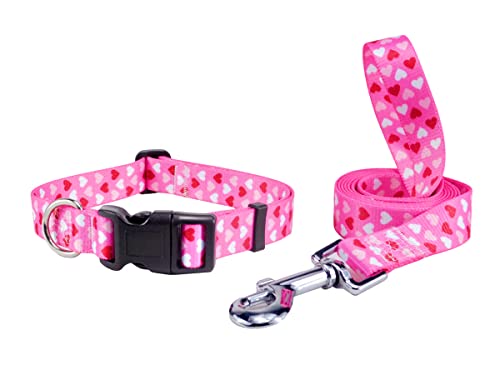 SLZZ Ensemble collier et laisse pour chien de petite et moyenne taille et réglable Cover