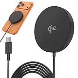 ワイヤレス充電器 【Qi2公式認証 高速充電】MagSafe充電器 15W超高効率 ワイヤレス充電 iPhone 17/16/15/14/13/12/Pixel 10/10a＆AirPodsに対応 出張·旅行·オフィスに最適