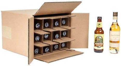 SpiritedShipper Twelve Bottle Shipper - 375ml / Beer - Kraft (10 Boxes and Inserts)