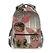 Produktbild Daypacks Welpe Kätzchen Schwein Kostüm Geburtstagsgeschenk Mode Büchertasche Reise Jungen Casual Daypack College Print Schule Mädchen Leichter Studentenrucksack Langlebige Schulre