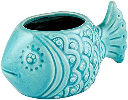 Creative Brands 47th & Main Lake Blue Planter/Pot, Small, Giraffe image 4