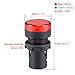 uxcell 10Pcs Red Green Indicator Light AC/DC 110V, 22mm Panel Mount, for Electrical Control Panel, HVAC, DIY Projects