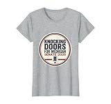 Knocking Doors for Michigan Senate 2026 T-Shirt, Women, Heather Grey, Large