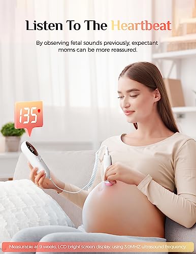 image for Fiogeo Fetal Monitor for Pregnancy,Fetal Doppler，fetal Monitor Heart