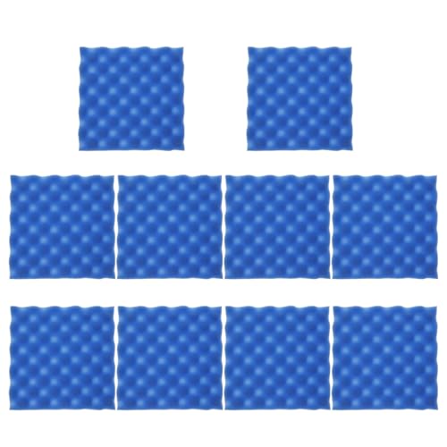 PAMINGONO - PAMINGONO 12 pièces Panneaux Isolation Phonique pour Haut-parleurs Pads Acoustiques Réducteurs de Bruit pour Chambres Studios et Ktv Mousse Auto-adhésive Bleue
