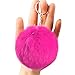 Tongcloud 30pcs Faux Fur Ball Pom Poms Keychains Pom Poms Keychains Fluffy Faux Fur Pompoms Balls for Girls Women Hats Shoes Bags Accessories (15 Colors, 8cm/3.1'')