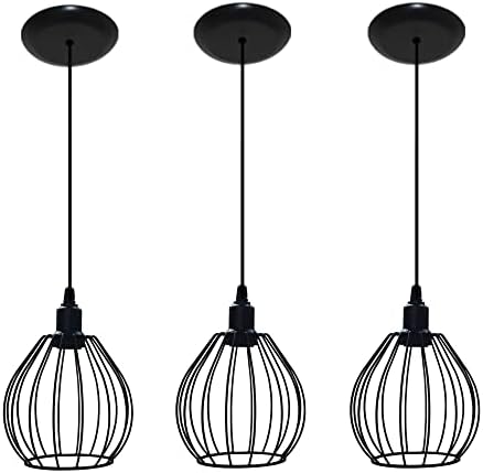 Kit 03 Lustres Luminarias Pendentes Aramado Modelo Balão estilo R...