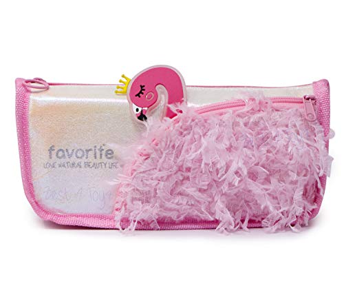 Image of Zest 4 Toyz Fur Pencil Pouches for Girls, Multipurpose Stylish Pencil Case, Pencil Box, Makeup Purse,Pencil Case Pouch Organizer for Girls Kids - Pink